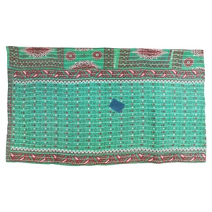<b>Kantha</b> <b>Quilt</b> Gudari GD010 <b>Kantha</b> <b>Quilt</b> Gudari Indian Reversible Hand Stitched Heavy Throw Old Sari Blanket Patch Work Heavy - Product Image 2