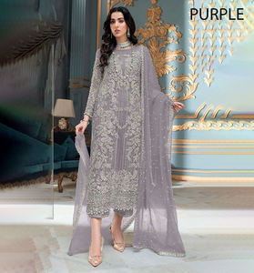 Oferta Especial: Conjunto de Salwar Kameez con Bordado Elegante, Kurti y Pantalón para Fiesta, Diseño Exclusivo de Surat para Mujer, Completamente Cosido - Product Image 1