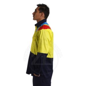 100% Cotton <b>Long</b> Sleeve Men Shirt NFPA2112/CAT2 Flame Resistant FR Shirts FR Welding Fire Retardant Shirts High Visibility - Product Image 5