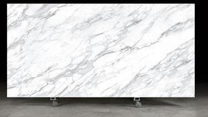 MiyaStone - Losa de Cuarzo Blanco Carrara Artificial Impresa en 3D al por Mayor para Proyectos de Decoración de Interiores - Product Image 1