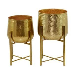 Jardinière décorative en métal avec support, jardinière haute antique, petite jardinière, pot de fleurs décoratif, support de plantes en métal, plante d'intérieur - Product Image 2