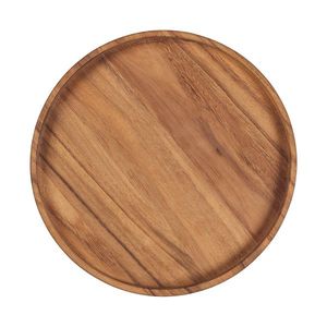 Plato de madera maciza duradero y ecológico para servir frutas, aperitivos, cenas y vajilla de restaurante. - Product Image 6