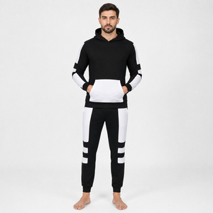 Survêtement léger à capuche personnalisé avec logo pour homme, combinaison vierge pour la course et le jogging, vêtements de sport, ensembles de survêtements - Product Image 1