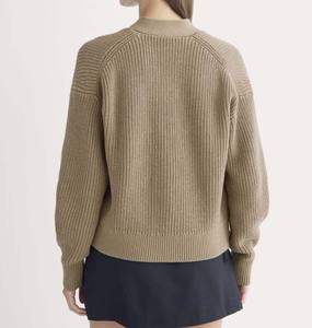 Suéter Chic de Punto Trenzado con Cuello en V para Mujer, Grueso, Cálido y Transpirable, de Lujo, Prenda de Alta Gama para EE. UU. - Product Image 2