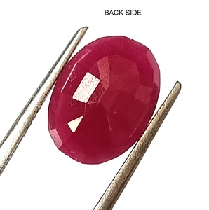 พลอยทับทิมแอฟริกันธรรมชาติทรงรีเจียระไน 4.80 กะรัต - Product Image 6