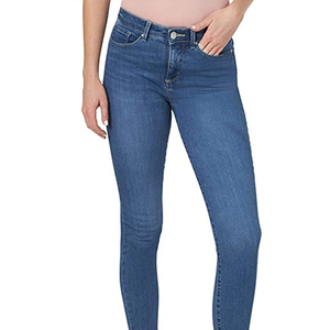 Precio al por Mayor, Nuevos Jeans de Mezclilla para Mujer, de Cintura Alta, Rectos, Transpirables, de Alta Calidad, en Color Sólido, Tallas Grandes, en Venta - Product Image 5