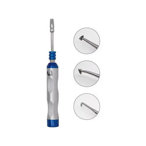 Pistolet de retrait de couronnes dentaires à ressort pratique, cinq accessoires en acier inoxydable, manuel, chirurgical, CE, par Grip Surgical - Product Image 2