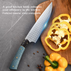 Couteau de Chef Forgé en Acier Damas Fait Main, Lame Fixe Tranchante, Service OEM/ODM Personnalisé de Haute Qualité, Meilleures Ventes, Manche en Bois - Product Image 6