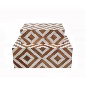 Boîte de rangement en MDF avec incrustation en résine, design incroyable, boîte de rangement décorative en résine, boîte à bijoux en résine à prix abordable - Product Image 1