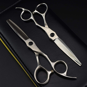 กรรไกรตัดผมมืออาชีพ J2 เหล็กกล้าไร้สนิมญี่ปุ่น สำหรับคนถนัดขวา ชุดกรรไกรตัดผมสำหรับร้านทำผม เกรด A+ - Product Image 5