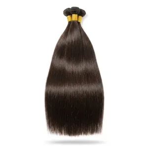 ผมมนุษย์สีน้ำตาลตรงแบบเป็นมัด 100% ผมดิบไม่ผ่านการแปรรูป ยาว สีธรรมชาติ - Product Image 5