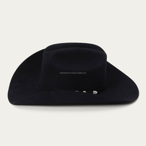 Chapeaux de cowboy occidentaux authentiques | Chapeau de rodéo en cuir avec logo personnalisé | Fabricant de couvre-chef artisanal de haute qualité - Product Image 2