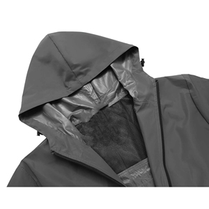 Combinaison de pluie respirante toutes saisons grande taille avec capuche réglable et fermeture éclair pour la randonnée, le camping et la course automobile - Product Image 4