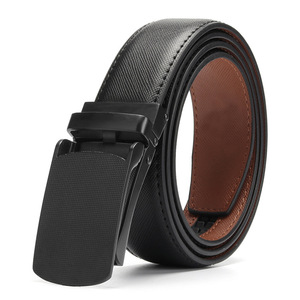 Genuine Leather Automatic <b>Buckles</b> <b>Belt</b> Men Business Pants Waist <b>Belts</b> - Product Image 6