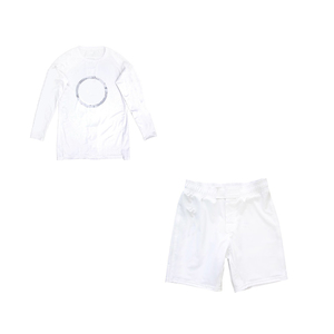 Conjunto de Ropa Deportiva para Hombre, Camiseta de Compresión y Pantalones Cortos de Combate, para MMA/No-Gi, Ligeros, de Secado Rápido, Protección Solar UPF50, para Entrenamiento de Verano - Product Image 4