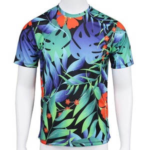 Premium Quality <b>Men's</b> Short Sleeve Sublimation Printed <b>T</b>-<b>Shirt</b> <b>Floral</b> Pattern Quick Dry Casual Wear O-Neck Regular Fit - Product Image 1