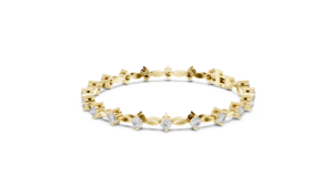 กำไลข้อมือเพชรทรงกลมสลับลายอมารา - Product Image 2