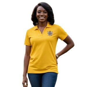 Polo brodé personnalisé avec emblème Sigma Gamma Rho, T-shirt unisexe en coton pour sororité grecque, vêtement décontracté et sportif universitaire - Product Image 1
