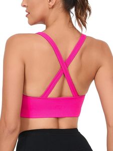 Soutien-gorge de sport pour femme, écologique, respirant, tissu avancé anti-humidité, maintien élastique élevé, confortable, fermeture avant - Product Image 2