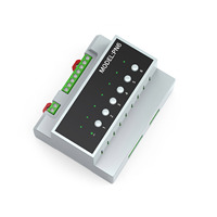 Module de contrôle intelligent Tuya WiFi 6 canaux pour chambre d'hôtel, relais DIN 16A, contact sec, boîtier de commutation RS485 PST-PN6-IA
