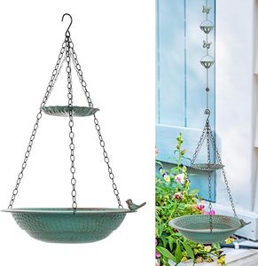 Chaîne de pluie artistique rustique en fer forgé pour balcon moderne et décoration de jardin élégante, idéale pour le drainage de l'eau - Product Image 6