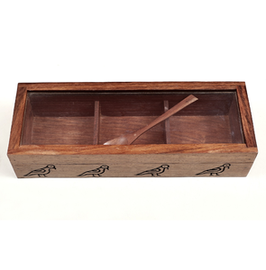 กล่องไม้เก็บสมุนไพร กล่องใส่เครื่องเทศ ผลิตจากไม้คุณภาพเยี่ยม รับผลิตตามสั่ง - Product Image 1