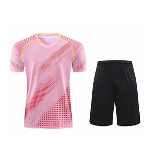 Uniformes de tennis personnalisés avec logo d'équipe, chemises de badminton respirantes avec shorts, uniformes d'entraînement de tennis unisexes professionnels - Product Image 5