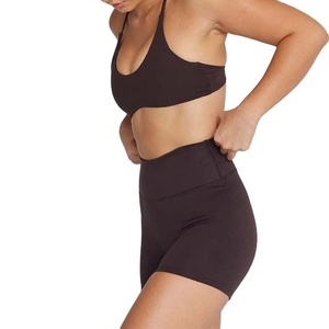 Kivotech personnalisé de haute qualité, élastique sans couture, soutien-gorge de sport et ensemble court de yoga pour femmes, vêtements de sport de qualité supérieure - Product Image 6
