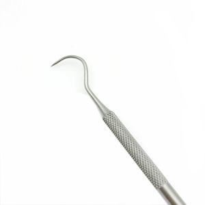 10 Piezas Sonda Exploradora Dental Quirúrgica de Doble Gancho de Acero Inoxidable Certificación CE Clase I 1 Año de Garantía - Product Image 3