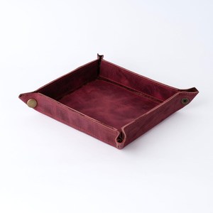 Plateau en cuir véritable pour usage quotidien, boîte de rangement pratique pour clés et objets de chevet, vente en gros, plateau en cuir d'usine GLTY-0082 - Product Image 1