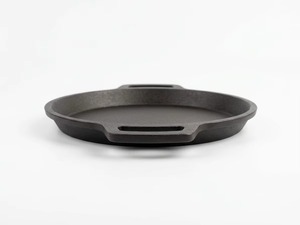 Sartén de paella de hierro fundido SKUAS con doble asa, redonda y resistente, para cocinar, freír y asar arroz español - Product Image 4
