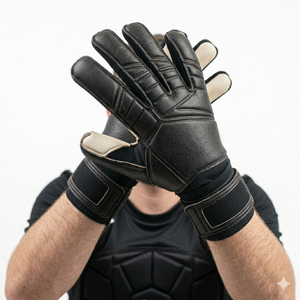 Guantes de portero de fútbol con protección completa para los dedos y correa de muñeca ajustable para uso deportivo en partidos - Product Image 4