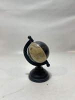 Globe terrestre antique de bureau avec support en métal noir, globe terrestre vintage avec carte de l'Earth, ornement géographique de table, décoration de bureau et de maison, artisanat