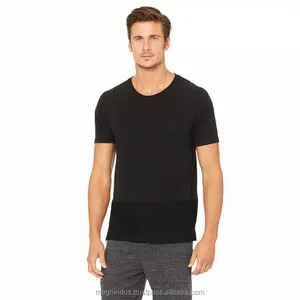 男性のための真新しい最高品質のファッショナブルなクルーネックTシャツジムスポーツTシャツカスタムコンプレッションTシャツ