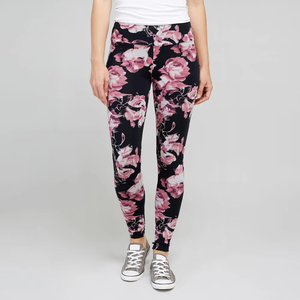 Ladies High Waist Printed Gym <b>Leggings</b> Breathable Soft Fabric Yoga Workout Fitness Wear Pants - Product Image 1