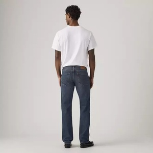 Jeans de mezclilla 11KN azules bordados de pierna recta, neutros, de alta calidad, personalizados, lavados, estilo urbano, efecto adelgazante, holgados, de mezclilla de calle. - Product Image 3