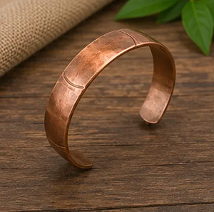 NEHA ENTERPRISES - Brazalete de Cobre Ajustable Hecho a Mano, Clásico y de Lujo, con Personalización - Colección de Regalos Kada - Product Image 5