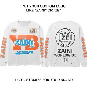Premium 220g Polyester/Cotton <b>Fleece</b> Oversize Boxy Pullover Sweatshirt White <b>Orange</b> Blue Solid Breathable Eco-Friendly Autumn - Product Image 1