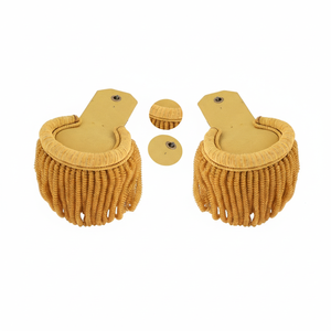 Epaulettes para Uniformes de Banda al por Mayor, Epaulettes con Flecos Blancos o Dorados, Epaulettes Personalizadas OEM para Hombro - Product Image 6