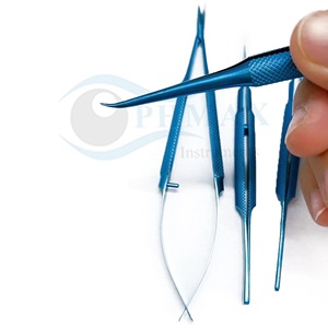 Portaagujas Oftálmico de Aleación de Titanio de Alta Calidad, Pinzas de Precisión para Sujetar Agujas sin Bloqueo para Cirugía Ocular, Aprobado por CE - Product Image 3