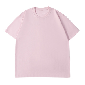 T-shirt Homme Personnalisé avec Logo OEM, Manches Courtes Unies, 240g, Double Fil, Coton Pur Lourd, Exportation Transfrontalière - Product Image 3