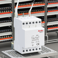 Transformateur modulaire triphasé basse tension Aoelec AUBT2 à bobine toroïdale, sortie 24V 1 kW, certifié CE, montage sur rail DIN pour