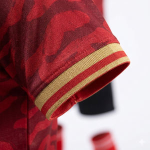 Uniforme de Fútbol Personalizado 2026 con Cuello en V y Malla para Hombre, Secado Rápido, Transpirable, Antibacterial, Conjunto de Jersey para Equipo - Product Image 4