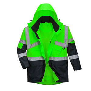 Chaqueta de Seguridad de Alta Visibilidad, Cómoda, con Paneles en Contraste, Diseño Reflectante, Material de Poliéster, Personalizable, Ropa de Trabajo Protectora para Hombre - Product Image 3