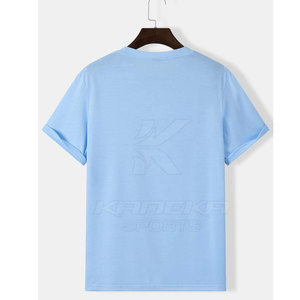 T-shirt pour homme de haute qualité 100% coton, manches courtes, service OEM, logo personnalisé, séchage rapide, respirant, t-shirt d'été - Product Image 2