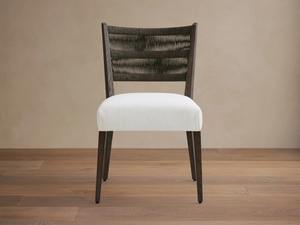 Chaise de salle à manger moderne en teck massif avec corde tressée à la main et assise en tissu rembourré pour un mobilier élégant de restaurant et de café - Product Image 6