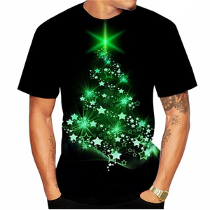 Unisex Knitted Spandex/Polyester Ringer Natural/Forest Green T-<b>Shirt</b> Flannel Short Sleeve Quick Dry Breathable Eco-Friendly - Product Image 1