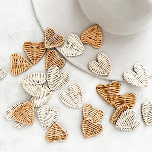 Adorno de ratán hecho a mano en forma de corazón, accesorios para el día de San Valentín y bodas, decoración de corazones tejidos. - Product Image 3
