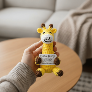 Juguetes de Peluche de Jirafa Tejidos a Mano para Decoración de Escritorio, Adorno para Mochila Escolar, Regalo para Personas Mayores - Product Image 5