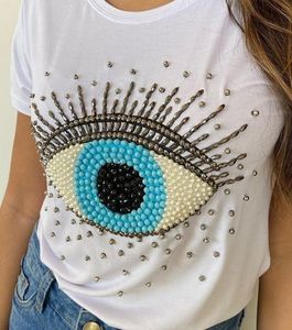 Achetez un haut court en tricot de coton de qualité supérieure, à col halter, sans manches, de style sportif, pour l'été, avec des perles, pour femmes - Product Image 5